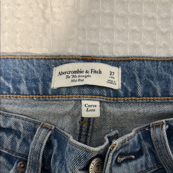 Abercrombie 90s Straight Mid Rise - Picture 3 of 3
